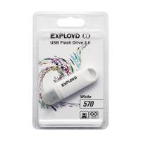 Флеш накопитель USB 32GB Exployd 570 White, USB 2.0 фото