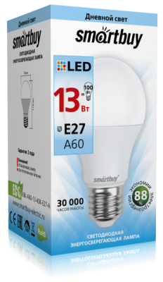LED лампа Smartbuy A60-13W/4000/E27 SBL-A60-13-40K-E27-A фото