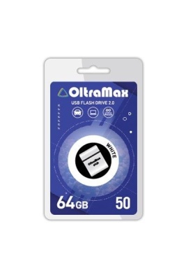 Флеш накопитель USB 64GB OltraMax 50 White, USB 2.0 фото