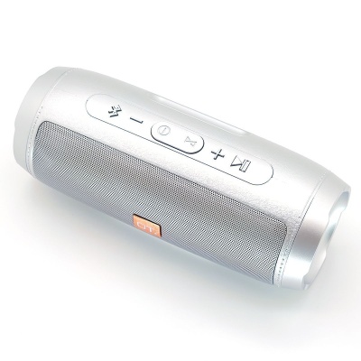 Акустика 10Вт OT-SPB105 серебро, Bluetooth, MP3, FM фото